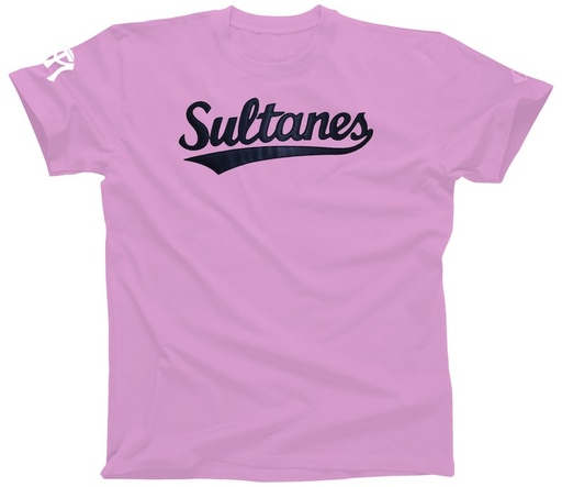 Playera cuello redondo adulto Sultanes con aplicación