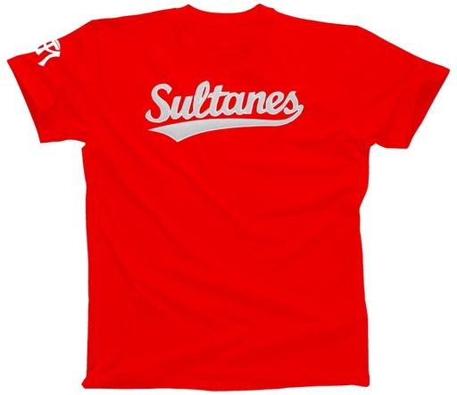 Playera cuello redondo adulto Sultanes con aplicación