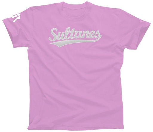Playera cuello redondo adulto Sultanes con aplicación