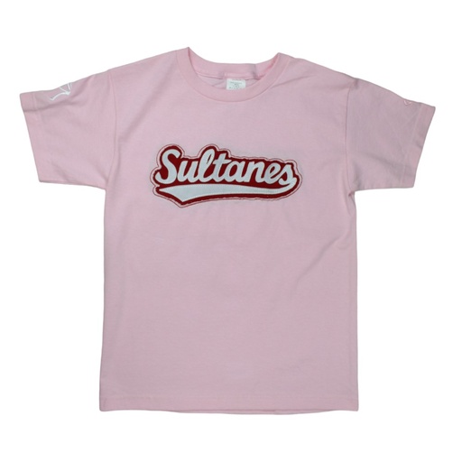 Playera cuello redondo juvenil Sultanes con aplicación